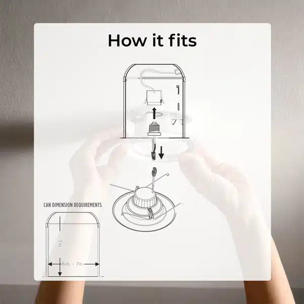 Recessed Downlights 5/6″ Downlight with E26 Adapter
