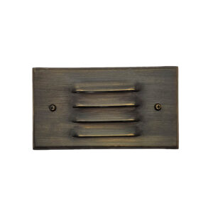 Brass Step Light with Louver – 4″x3″