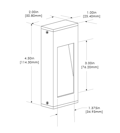 Vertical Surface Mount Light SL58SM