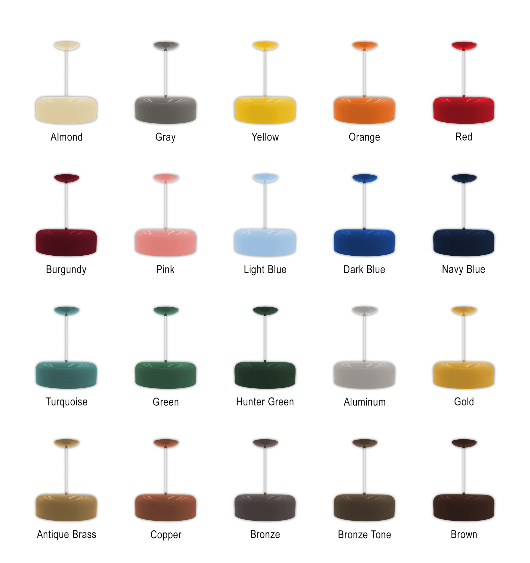 Drum Pendant Light – Dia 10″ to 20″